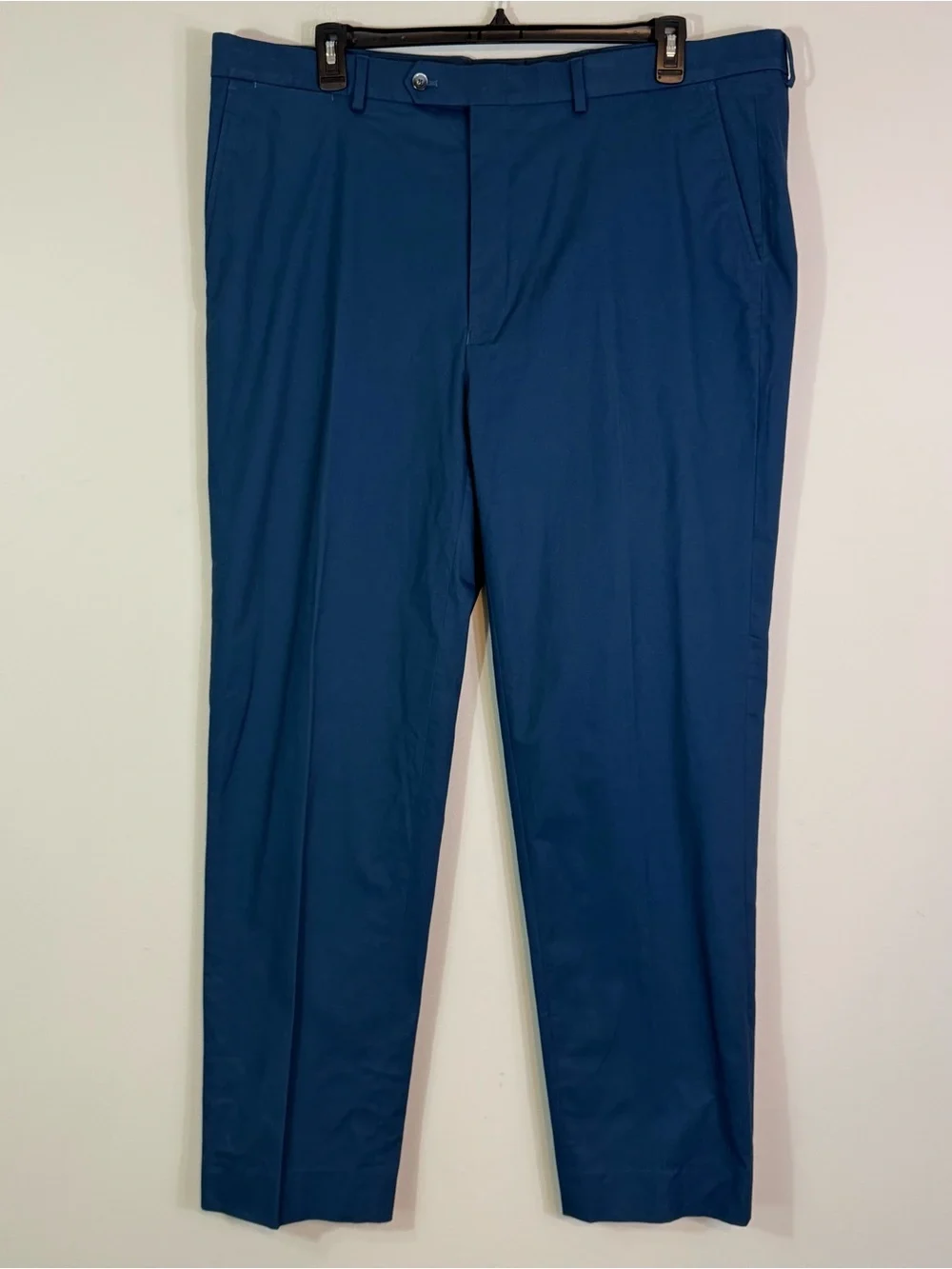 NAUTICA Modern-Fit Seasonal Cotton Stretch Suit Set Marine Blue 48L Blazer x 43W